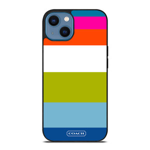 COACH NEW YORK STRIPE 2 iPhone 14 Case Cover