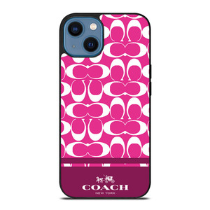 COACH PINK NEW YORK iPhone 14 Case Cover COACH PINK NEW YORK iPhone 14 Case Cover