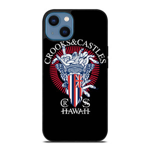 CROOKS AND CASTLES HAWAII LOGO iPhone 14 Case Cover