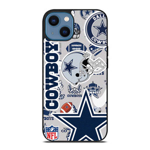 DALLAS COWBOYS NFL STICKER BOMB iPhone 14 Case Cover DALLAS COWBOYS NFL STICKER BOMB iPhone 14 Case Cover