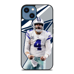 DARK PRESCOTT DALLAS COWBOYS iPhone 14 Case Cover DARK PRESCOTT DALLAS COWBOYS iPhone 14 Case Cover