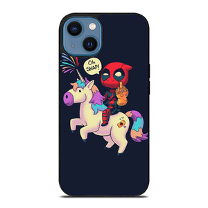 DEADPOOL UNICORN MIDDLE FINGERS iPhone 14 Case Cover