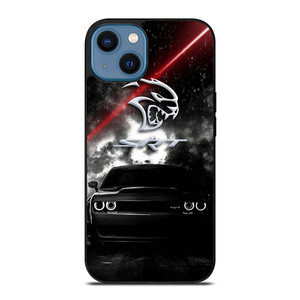 DODGE SRT BLACK CAR iPhone 14 Case Cover