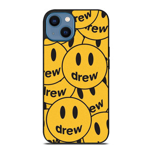 DREW SMILEY FACE PATTERN iPhone 14 Case Cover DREW SMILEY FACE PATTERN iPhone 14 Case Cover