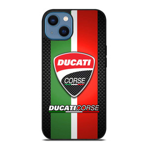 DUCATI CORSE CARBON LOGO iPhone 14 Case Cover