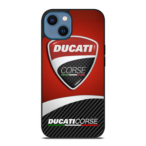 DUCATI CORSE LOGO CARBON iPhone 14 Case Cover