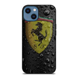 FERRARI DROP WATER BLACK iPhone 14 Case Cover