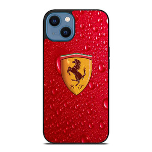 FERRARI DROP WATER RED iPhone 14 Case Cover FERRARI DROP WATER RED iPhone 14 Case Cover