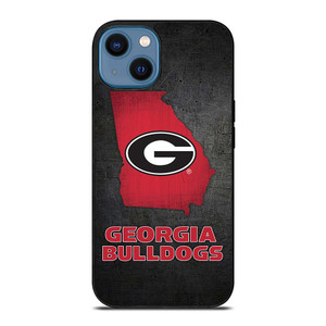 GEORGIA BULLDOGS SYMBOL METAL iPhone 14 Case Cover