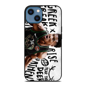 GIANNIS ANTETOKOUNMPO MILWAUKEE BUCKS 2 iPhone 14 Case Cover GIANNIS ANTETOKOUNMPO MILWAUKEE BUCKS 2 iPhone 14 Case Cover
