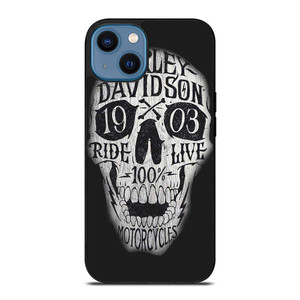 HARLEY DAVIDSON 1903 SKULL iPhone 14 Case Cover HARLEY DAVIDSON 1903 SKULL iPhone 14 Case Cover