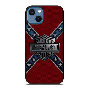 HARLEY DAVIDSON FLAG CARBON iPhone 14 Case Cover