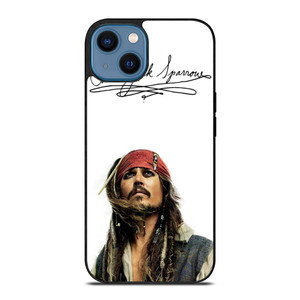 JACK SPARROW SIGNATURE PIRATES OF THE CARIBBEAN  iPhone 14 Case Cover