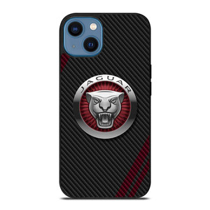JAGUAR CARBON STRIPE LOGO iPhone 14 Case Cover