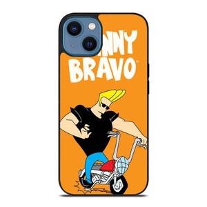 JOHNNY BRAVO CARTOON RIDING BIKE iPhone 14 Case Cover