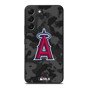 LOS ANGELES ANGELS BASEBALL BLACK CAMO Samsung Galaxy S22 Plus Case Cover LOS ANGELES ANGELS BASEBALL BLACK CAMO Samsung Galaxy S22 Plus Case Cover