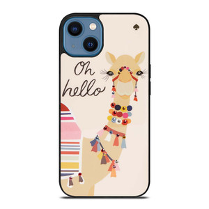 KATE SPADE CAMEL OH HELLO iPhone 14 Case Cover
