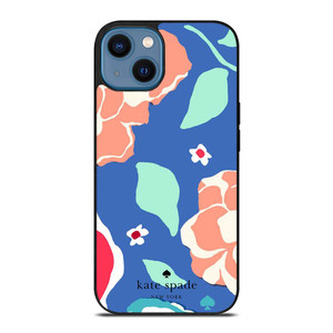 KATE SPADE NEW YORK BLUE FLORAL iPhone 14 Case Cover
