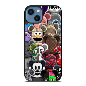 KAWS ALL CHARACTER ICON iPhone 14 Case Cover