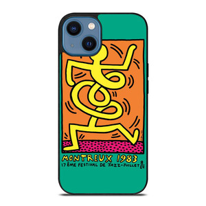 KEITH HARING MONTREUX 1983 iPhone 14 Case Cover KEITH HARING MONTREUX 1983 iPhone 14 Case Cover
