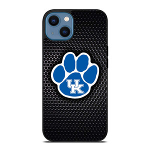 KENTUCKY WILDCATS METAL LOGO iPhone 14 Case Cover