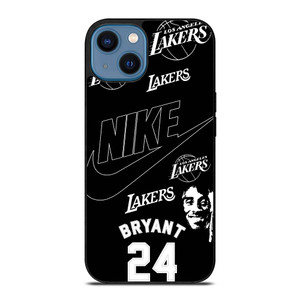 KOBER BRYANT LAKERS NIKE BLACK iPhone 14 Case Cover
