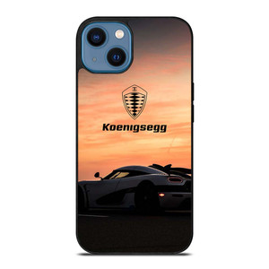 KOENIGSEGG CAR SUNSET LOGO iPhone 14 Case Cover