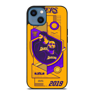LA LAKERS LEBRON JAMES & ANTHONY DAVIS iPhone 14 Case Cover