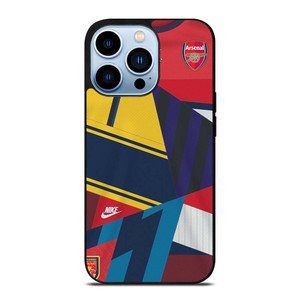 ARSENAL FC RETRO JERSEY COLLAGE iPhone 13 Pro Max Case Cover ARSENAL FC RETRO JERSEY COLLAGE iPhone 13 Pro Max Case Cover