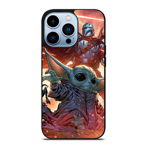 BABY YODA AND THE MANDALORIAN STAR WARS iPhone 13 Pro Max Case Cover BABY YODA AND THE MANDALORIAN STAR WARS iPhone 13 Pro Max Case Cover