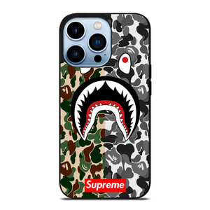 BAPE SHARK SUPREME CAMO 2 iPhone 13 Pro Max Case Cover