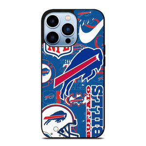 BUFFALO BILLS NFL STICKER BOMB iPhone 13 Pro Max Case Cover