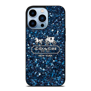 COACH NEW YORK BLUE STONE iPhone 13 Pro Max Case Cover COACH NEW YORK BLUE STONE iPhone 13 Pro Max Case Cover
