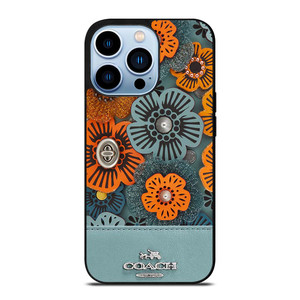COACH NEW YORK BLUE TEA ROSE iPhone 13 Pro Max Case Cover