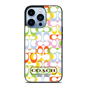 COACH NEW YORK COLORFUL iPhone 13 Pro Max Case Cover COACH NEW YORK COLORFUL iPhone 13 Pro Max Case Cover