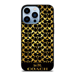 COACH NEW YORK GOLD iPhone 13 Pro Max Case Cover COACH NEW YORK GOLD iPhone 13 Pro Max Case Cover