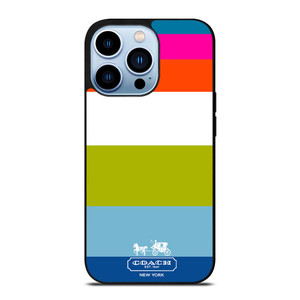 COACH NEW YORK STRIPE iPhone 13 Pro Max Case Cover COACH NEW YORK STRIPE iPhone 13 Pro Max Case Cover