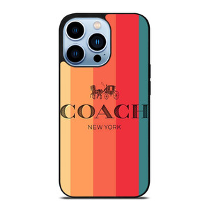 COACH NEW YORK STRIPES 2 iPhone 13 Pro Max Case Cover COACH NEW YORK STRIPES 2 iPhone 13 Pro Max Case Cover