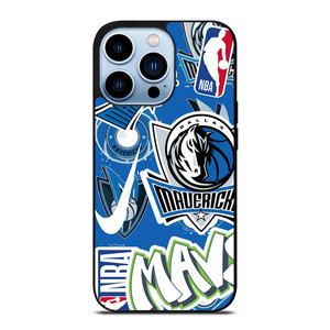 DALLAS MAVERICKS NBA STICKER BOMB iPhone 13 Pro Max Case Cover