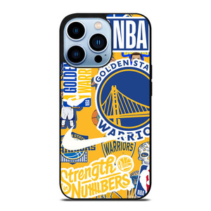 GOLDEN STATE WARRIORS NBA STICKER BOMB iPhone 13 Pro Max Case Cover