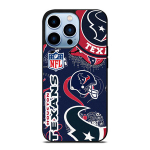 HOUSTON TEXANS NFL STICKER BOMB iPhone 13 Pro Max Case Cover