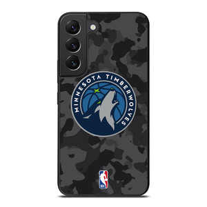 MINNESOTA TIMBERWOLVES BLACK CAMO Samsung Galaxy S22 Plus Case Cover