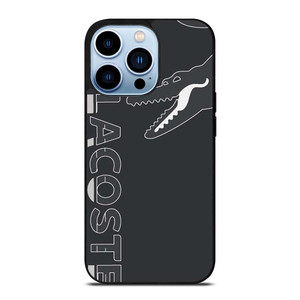 LACOSTE CROCODILE ALL BLACK iPhone 13 Pro Max Case Cover