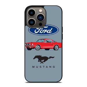 1965 FORD MUSTANG ILLUSTRATION iPhone 13 Pro Case Cover