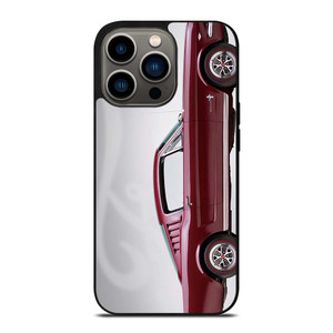 1965 FORD MUSTANG RED CAR iPhone 13 Pro Case Cover