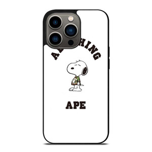 A BATHING APE BAPE SNOOPY iPhone 13 Pro Case Cover
