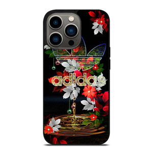 ADIDAS FLOWER PATTERN iPhone 13 Pro Case Cover