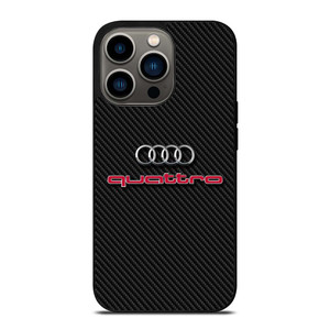 AUDI QUATTRO CARBON LOGO iPhone 13 Pro Case Cover