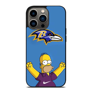 BALTIMORE RAVENS NIKE THE SIMPSONS iPhone 13 Pro Case Cover