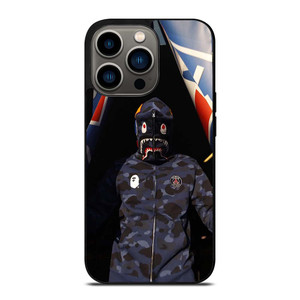 BAPE CAMO SHARK PARIS SAINT GERMAIN iPhone 13 Pro Case Cover BAPE CAMO SHARK PARIS SAINT GERMAIN iPhone 13 Pro Case Cover